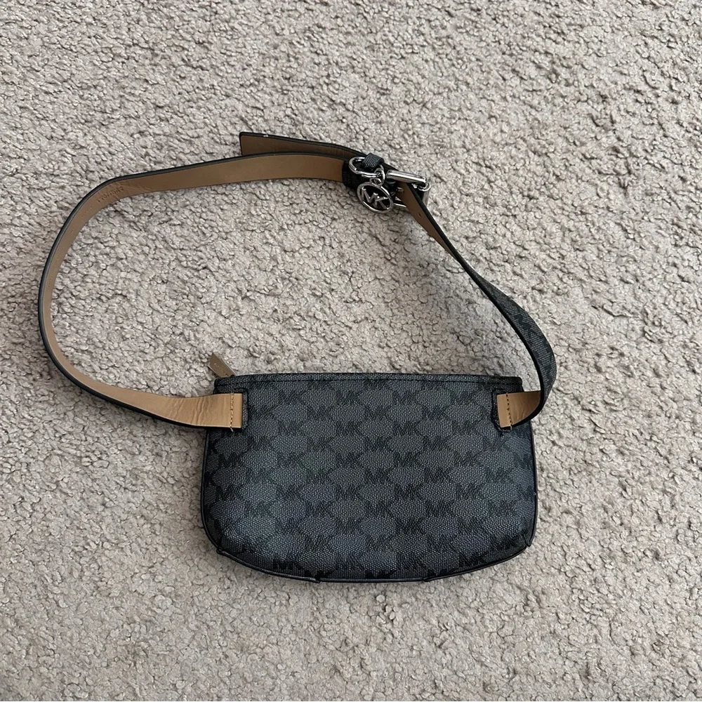 Michael Kors MK Logo Canvas Belt Bag Womens